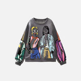 Modern Ladies Print Sweatshirts