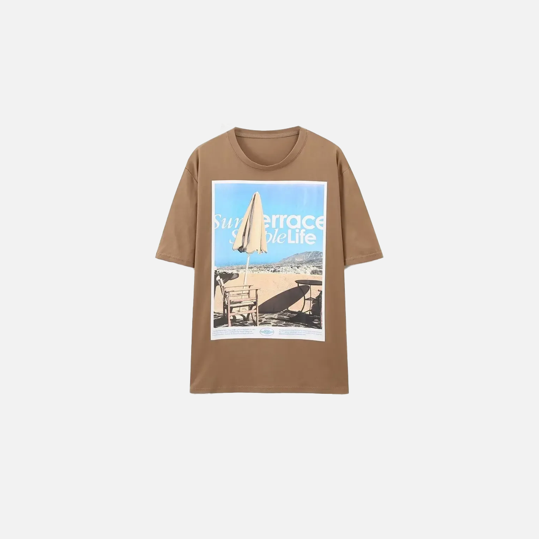 Oversized Printed Cotton T-Shirt