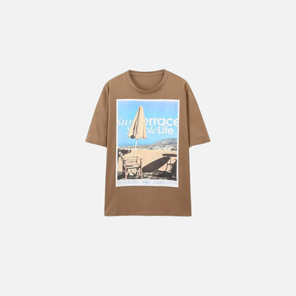 Oversized Printed Cotton T-Shirt