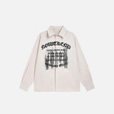Vintage Letter Print Gothic Shirt