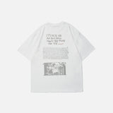 Can't Say FxxK Bunny Print T-shirt