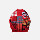 Embroidered Patchwork Sweater