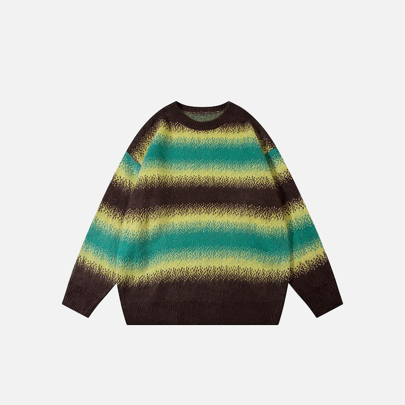 Stripped Loose Sweater