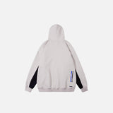 Splicing Color Oversized Sport Hoodie