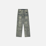 Multi-Pocket Denim Pants