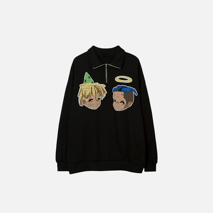 Best Friends Print Sweatshirt
