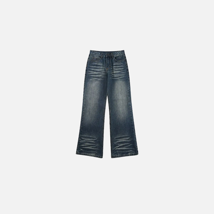 Vintage Slim Fit Flared Denim Jeans