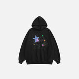 Vintage Star Graphic Oversized Hoodie