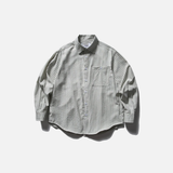 Casual Striped Seersucker Long Sleeve Shirt