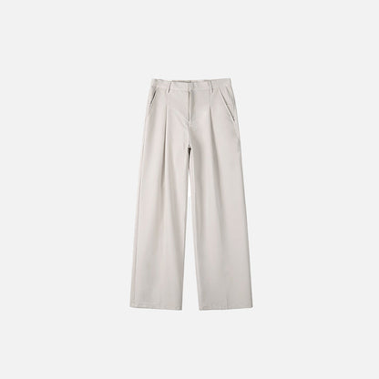 Loose Straight High Rise Pants