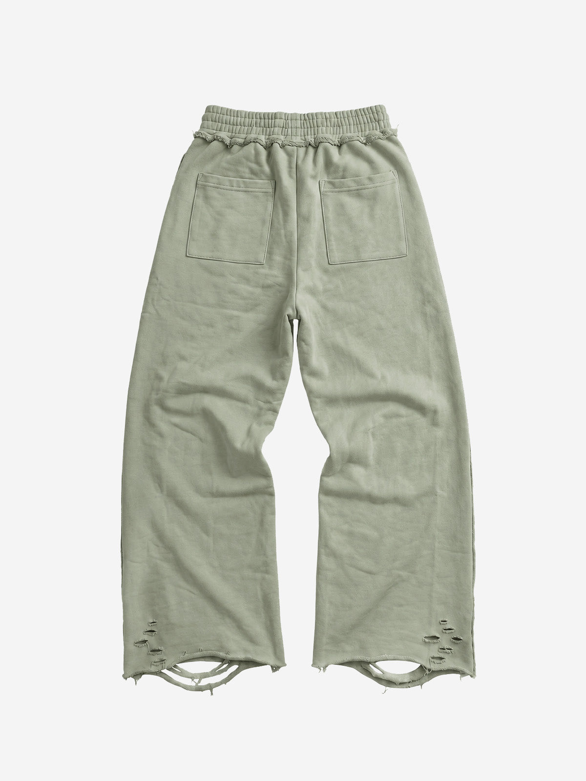 Asymmetrical Logo Embroidered Pants; Sage Green / S, Sage Green / M, Sage Green / L, Sage Green / XL, Sage Green / 2XL