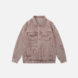 Embroidery Butterfly Denim Jacket