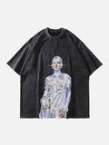 Robot Graphic Short Sleeve T-shirt