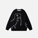 Dinosaur Stitched Sweater