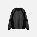 Retro Cuff Sleeves Sweatshirt