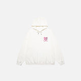 Colorblock Heart Shaped Letter Print Hoodie