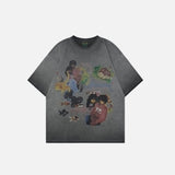 Vintage Gradient Print Short Sleeve T-Shirt