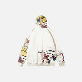 Hipster Graffiti Graphic Hoodie