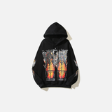 Streetwear Gothic Sunset Tie Dye Hoodie