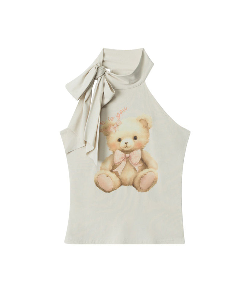 Teddy Bear Halter Top