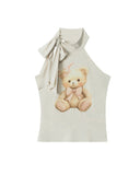 Teddy Bear Halter Top
