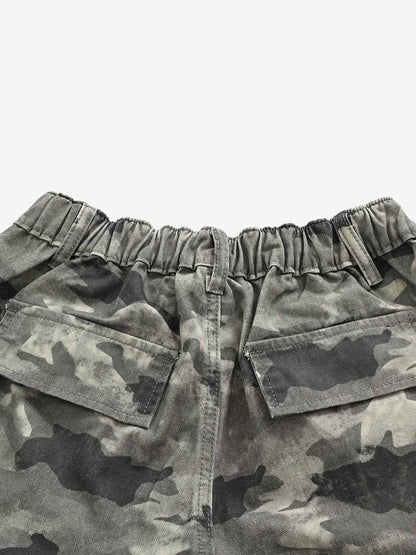 Camo Patchwork Multi-Pocket Cargo Pants; Classic Camouflage / S, Classic Camouflage / M, Classic Camouflage / L, Classic Camouflage / XL