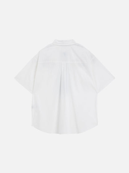 Graffiti Necktie Floral Shirt