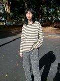 Leopard High Waist Straight Jeans