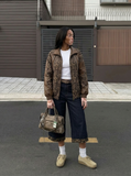 Retro Leopard Patchwork Jorts