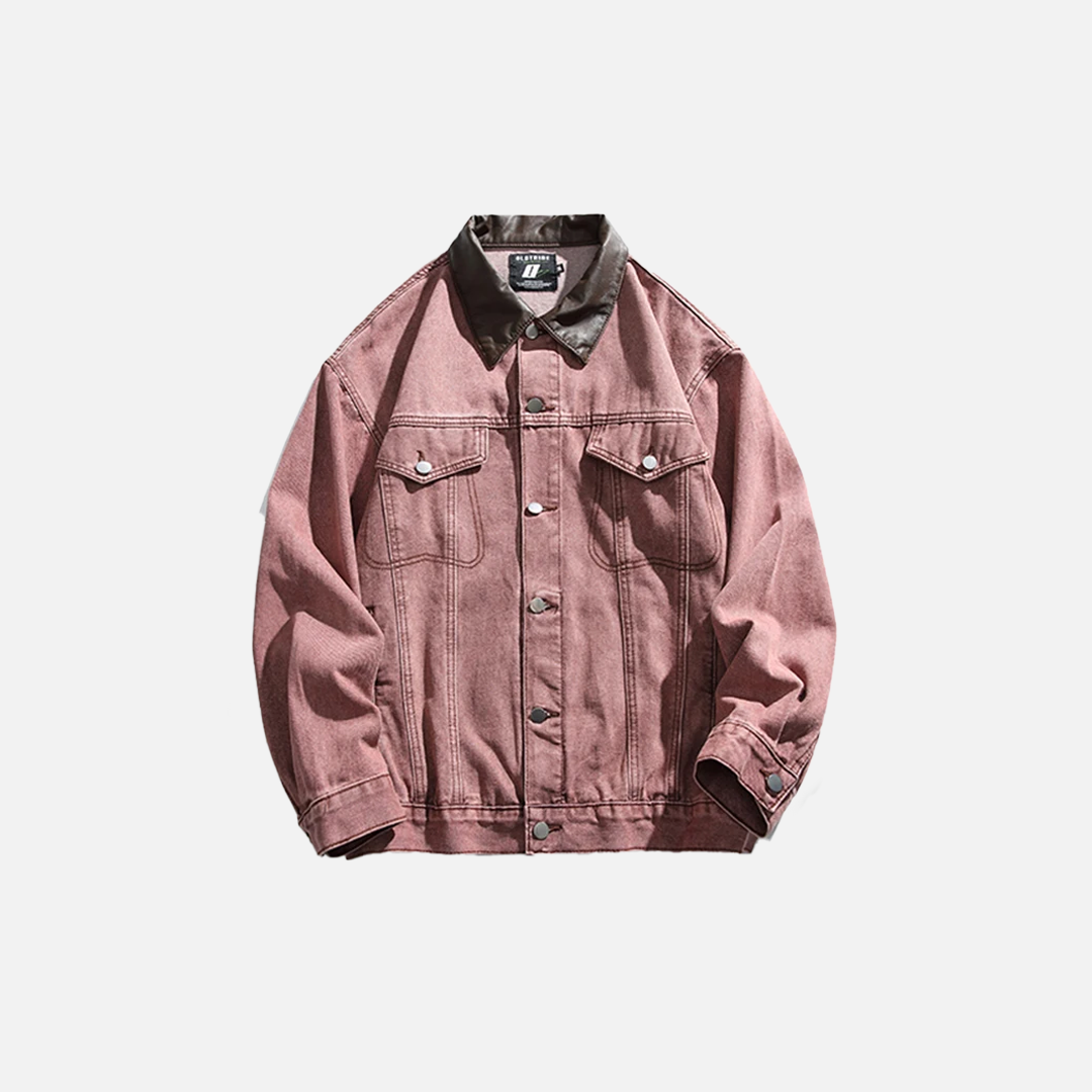Vintage Retro Denim Jacket Baseball Coat
