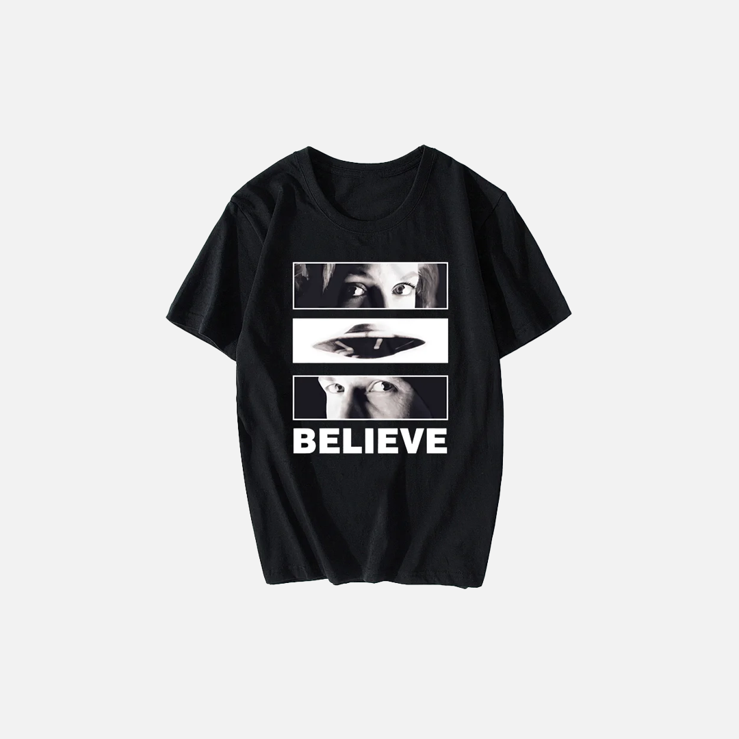 Novelty Printed Funny X-Files T-Shirt