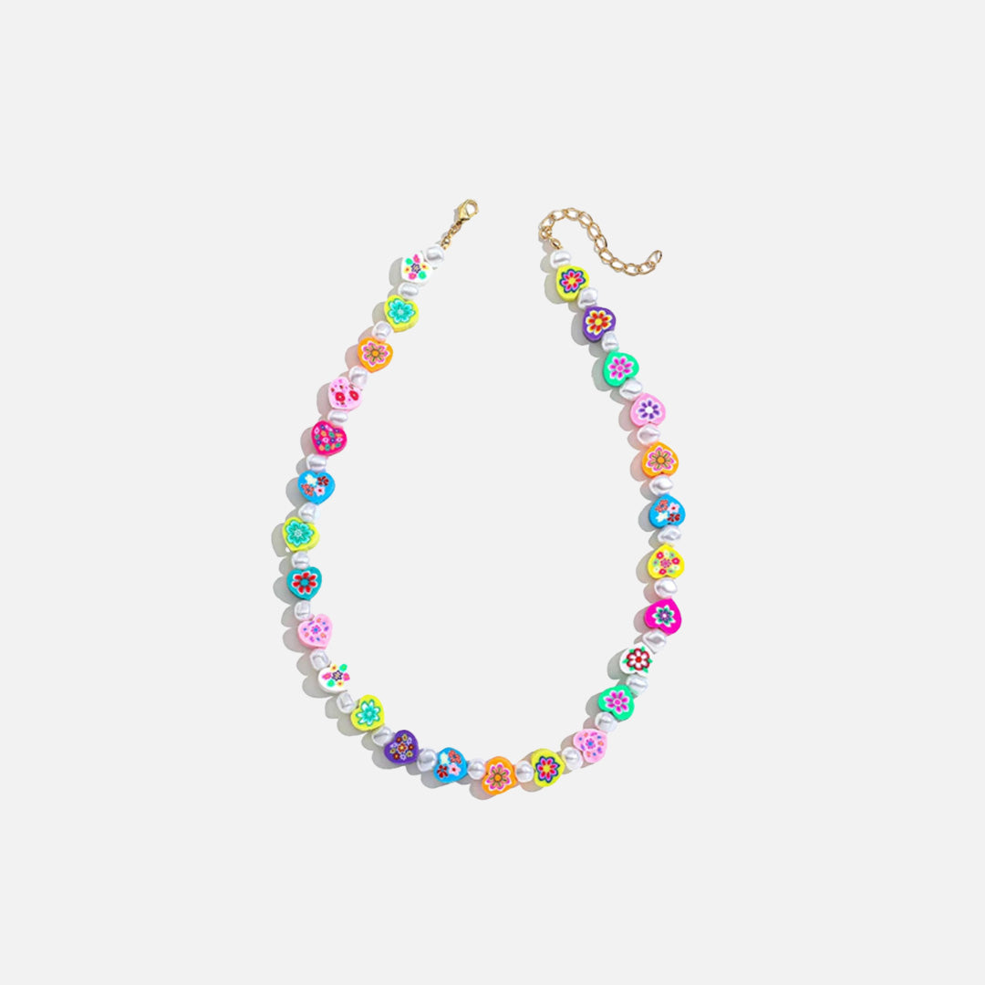 Beaded Rectangular Necklace