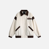 Spring Autumn Patchwork Retro Vintage Bomber Jacket