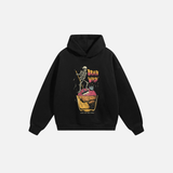 Brain Wash Funny Graphic Cotton Hoodie