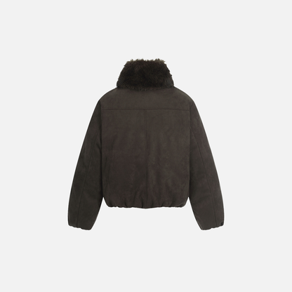Warm European Style Fur Collar Jacket