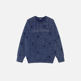 Essential Punk Distressed Long Sleeve Knit Sweater