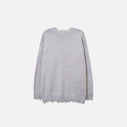 Ripped Chained Sweaters