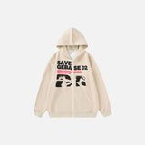Cartoon Graphic Print Hoodie