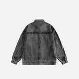 Ripped Patchwork Vintage Denim Jacket