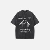 Sovob Distressed Washed Homme T-Shirt