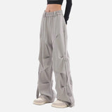 Pleated Wide Leg Sweatpants
