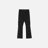 Flare Denim Cargo Pants