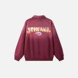 Retro Gradient Tie Dye Alphabet Printing Sweatshirt