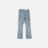 Flare Denim Cargo Pants