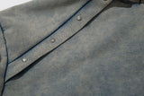 The Omniscient Blue Zipper Hoodie