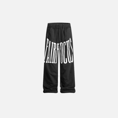 Y2K Men Bold Letter Print Casual Sweatpants