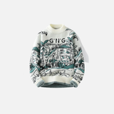Chunky Knit Crewneck Winter Sweater