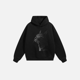 Animal Meditation Cat Graphic Hoodie