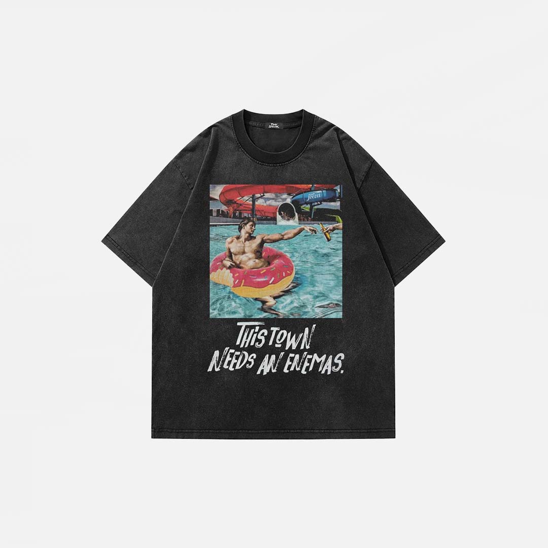 Oversized Graphic Print T-shirt