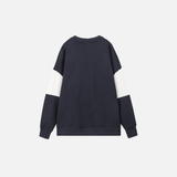 Cozy Embroidered Round Neck Long Sleeve Sweatshirt